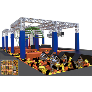 Children play structure with mixed cushion mats(HLD-10002)