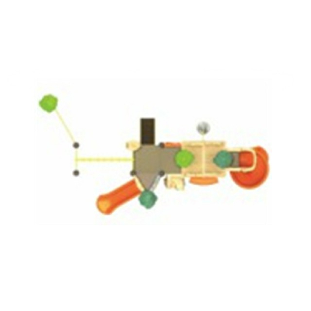 Bright Color Outdoor Toddler Tree House Playground With Climbing (ML-2002101) 