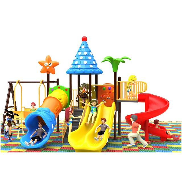 Outdoor Cartoon Children Slide And Swing Combination Equipment (BBE-N0)