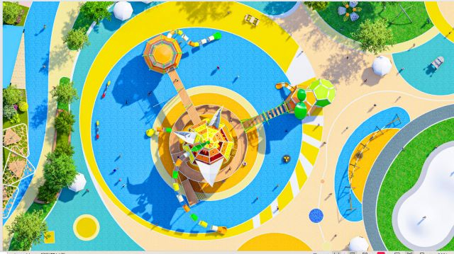 Large Bold Color Modular Outdoor Playground with tunnel slides and climbing sets(HHK-202311)