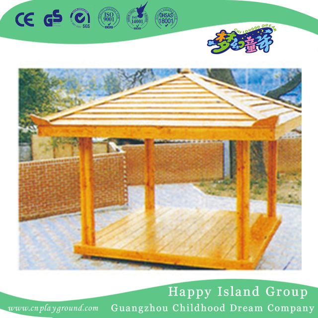 Community Wooden Pavilion Relaxing Public Facilities (HHK-14903)