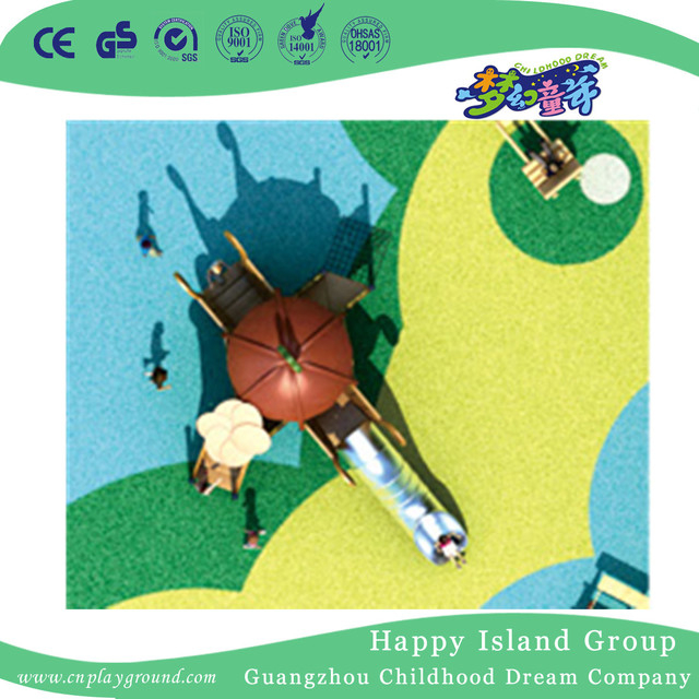 Outdoor Pretty Wooden Pumpkin Car Playground Equipment (HHK-4801)