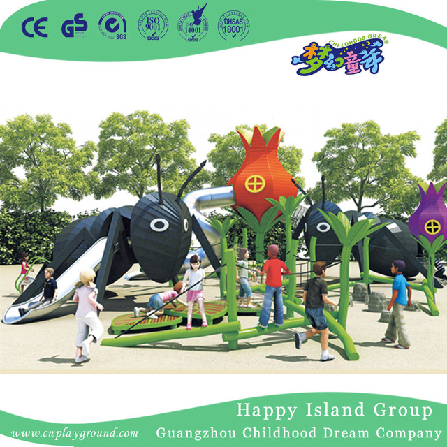 Outdoor Airplane Children Playground With Stainless Slide (HHK-1001)