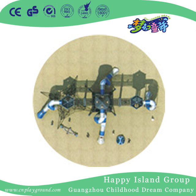 Outdoor Large Music Town Children Climbing Playground With Slide (HHK-6001)