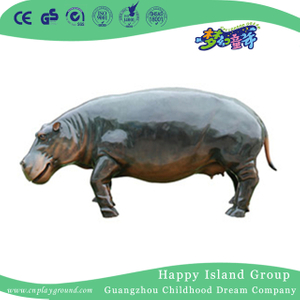 Outdoor FRP Large Strong Hippo Animal Sculpture (HHK-12806)
