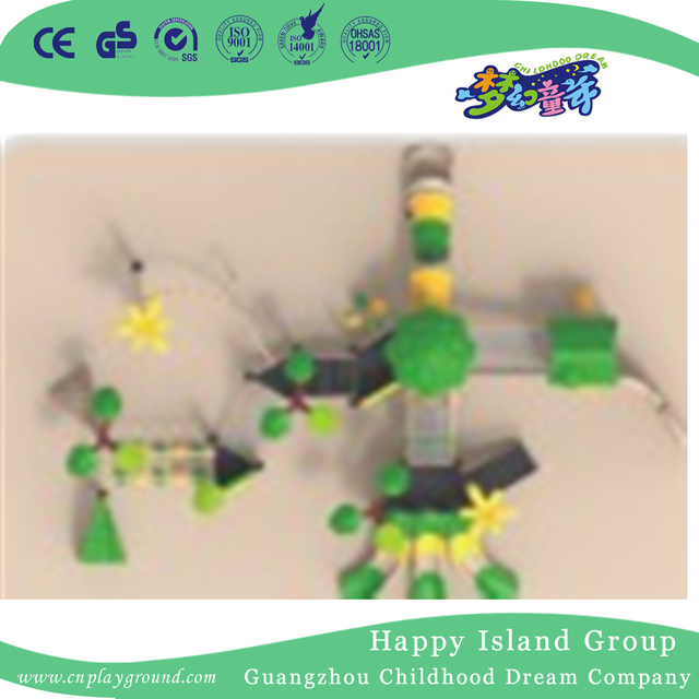 Outdoor Tree House Slide Playground With Climbing Equipment (1914701)