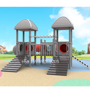 Two Tunnel Slides Playground with Tunnel Slides And Climbers for Outdoor And Indoor Play 2307cus-003