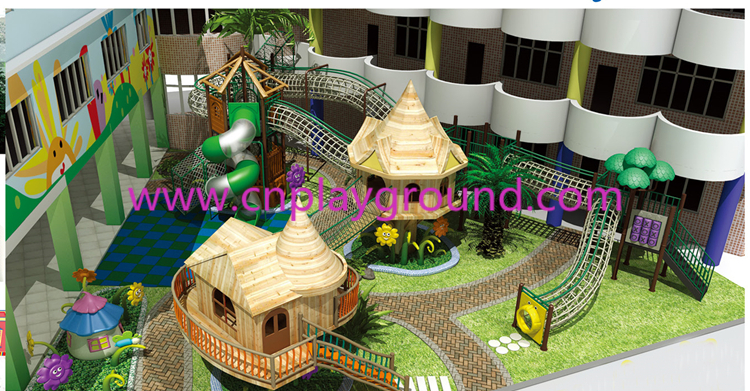 School Outdoor Garden Whole Solution with Wooden Playground for Children (HG-5)