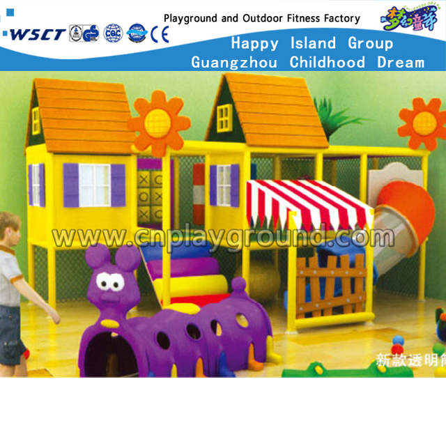 Children Indoor Play House With Slide Playground(HD-9206)
