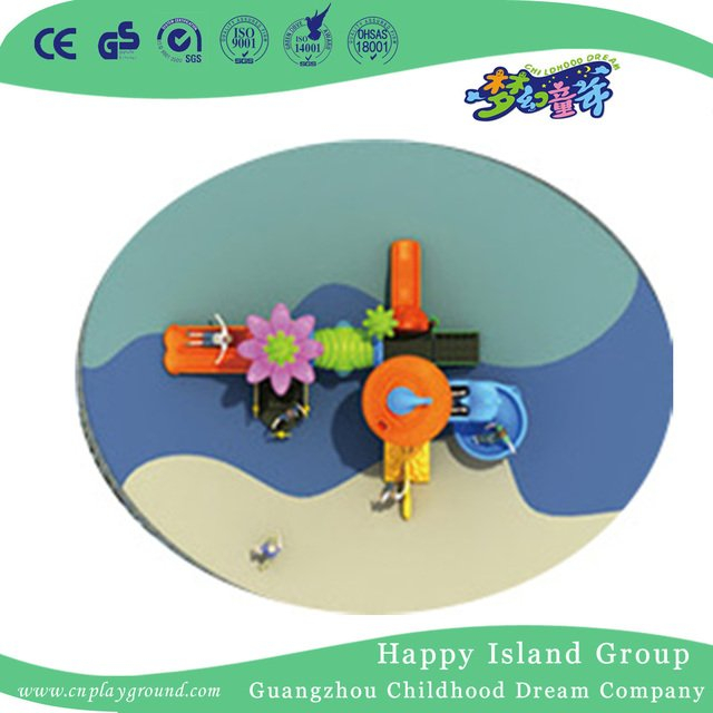 Outdoor Children Vegetable Roof Playground Equipment with S slide (HG-9202)