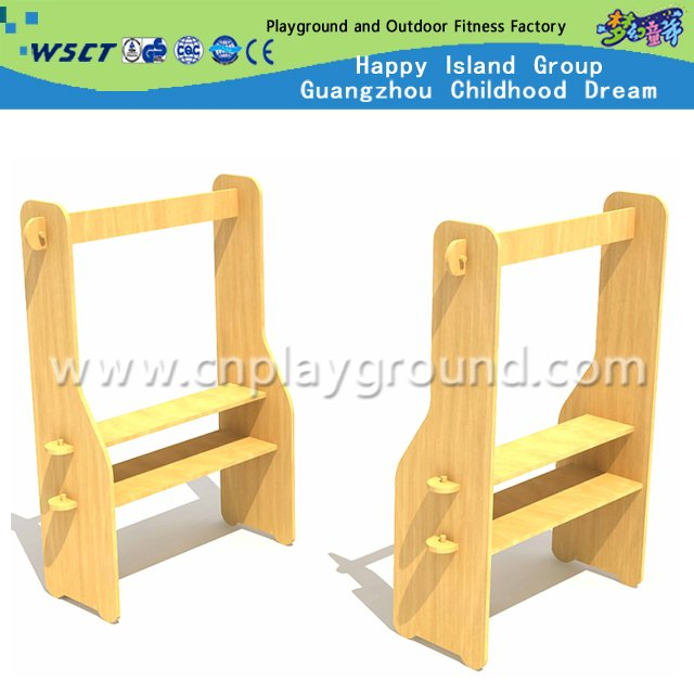 Mobile Module Wooden Kids Role Play Shelf for Kindergarten Furniture (HF-05801C)