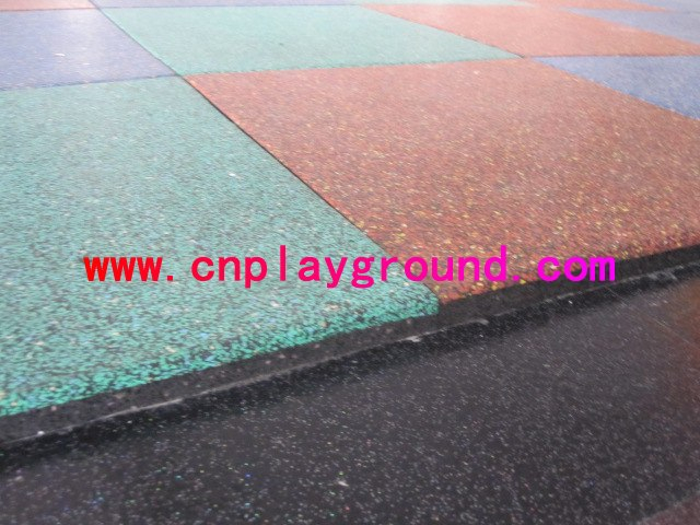 New & high-grade outdoor playground flooring rubber mat on stock