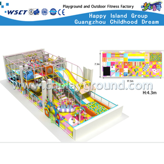 New Design Small Cartoon Indoor Playground For Kids Play (H13-60006)