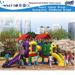 Small Multi-Slide Plastic Playground Equipment for Toddlers (HA-10101)