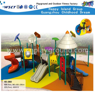 Funny Playground Games Galvanized Steel Playground Slide Equipment（HD-3802）
