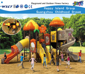 Corn Feature Children Slide Vegetable Galvanized Steel Playground Equipment (HF-11701)