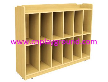 Kindergarten Furniture Wooden Children Bag Storage Shelf (HG-4209)
