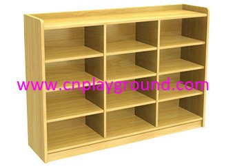 Kindergarten Natural Wood Storage Cabinet (HG-4303)