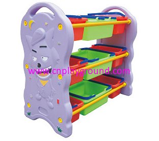 School Cartoon Gray Wolf Corner Storage Shelf (HG-7111)