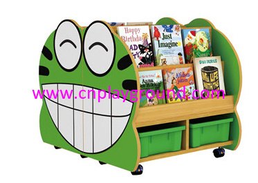 School Frog Modeling Children Wooden Books Shelf (HG-6009)
