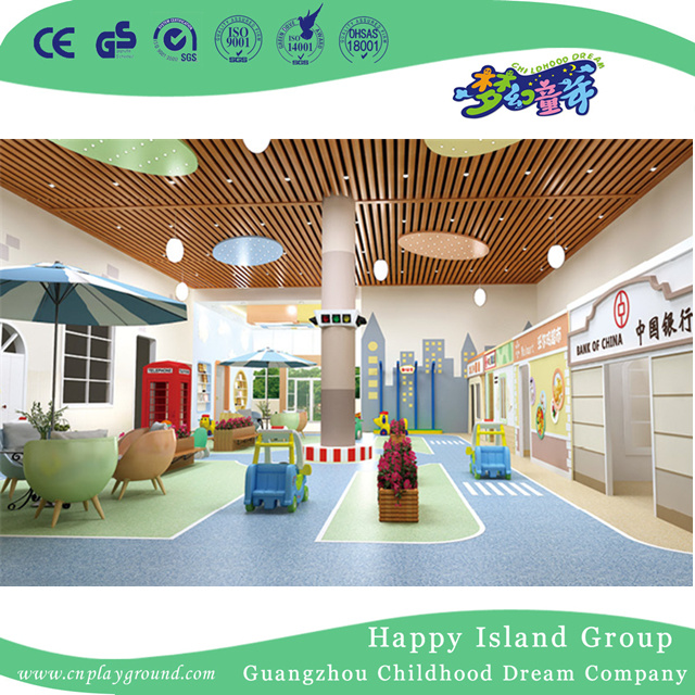School Functional Room Whole Solution Wooden Role Playing House Street Decoration (HG-14)