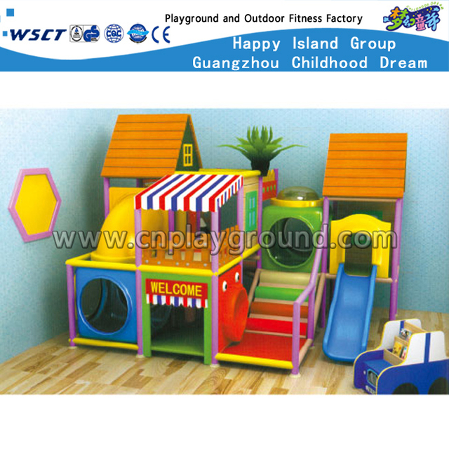  Cartoon Children Plastic Small Indoor Playground Equipment(HD-9305) 