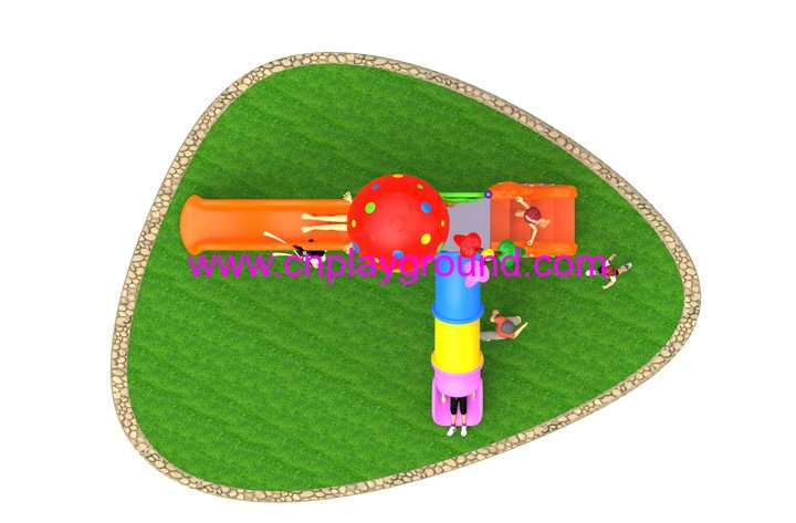 2018 New Outdoor Small Children Mushroom House Playground Equipment with Animal Ladder (H17-A15)