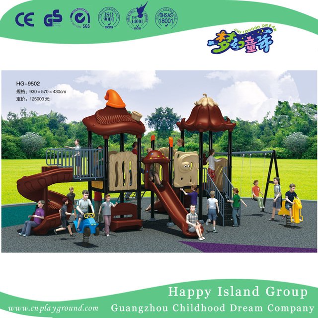  Outdoor Vegetable Roof with Butterfly Children Playground Equipment (HG-9401)