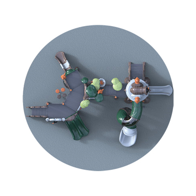 Outdoor Middle Children Steel Playground Equipment (HJ-10301)