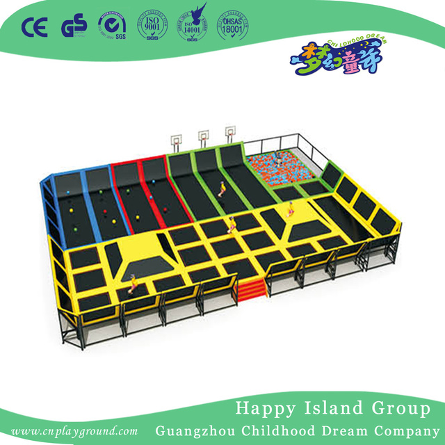 Large Indoor New Family Combination Trampoline With Ball Pool (HF-19601)