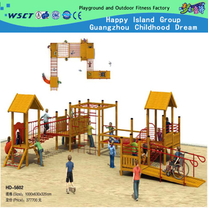 Outdoor Wooden Family Adventure Playground Equipment for Sale (HD-5602)