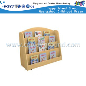 Kindergarten Furniture Children Solid Wooden Book Storage Shelf (M11-08605)