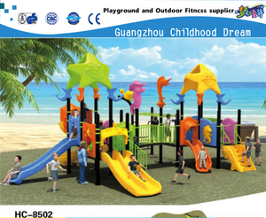 Outdoor Sea Jinn Children Practical Sea Breeze Galvanized Steel Playground (HC-8502)