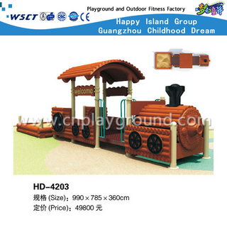 Outdoor Train Model Galvanized Steel Playground for Children Play (HD-4203) 