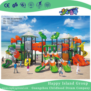 Outdoor Large Scaled Children Sea Breeze Playground with Climbing Equipment (HG-10001)