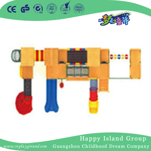 School Natural Wooden Outdoor Slide Playground (HF-17101)