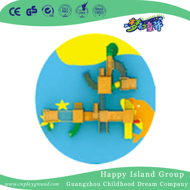 Kindergarten Outdoor Wooden Slide Combination Playground for Kids Play (HF-17201)