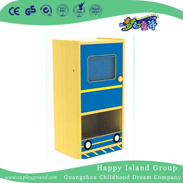 Children Wooden Train Combination Book Cabinet (HG-6609)