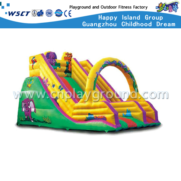 Outdoor Three-Color Simple Inflatable Slide For Toddler Play (HD-9503)