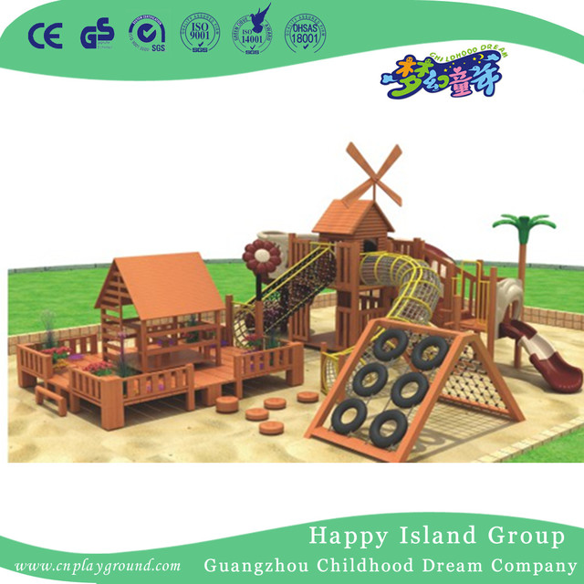 Outdoor Small Children Strop Wooden Playground (HHK-1901)