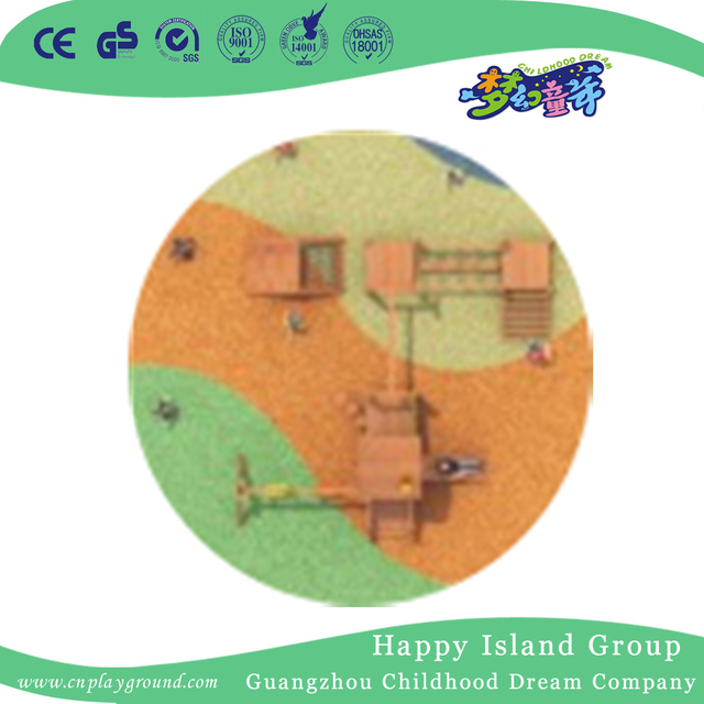 Outdoor Family Wooden Playground Equipment For Public (1908801)