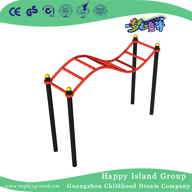 Outdoor School Gym Equipment Waved Climbing Ladder For Limbs Training On Stock (HD-12906)
