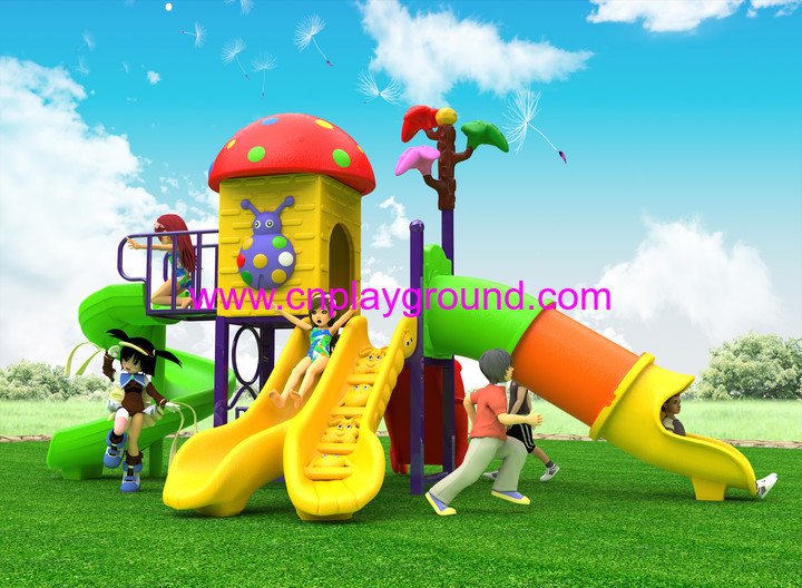 2018 New Outdoor Red Cartoon Mushroom House Children Playground Equipment (H17-A17)