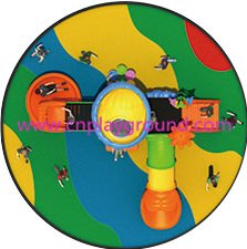 New Outdoor Children S Slide Vegetable Playground Equipment with Flower (HG-9702)