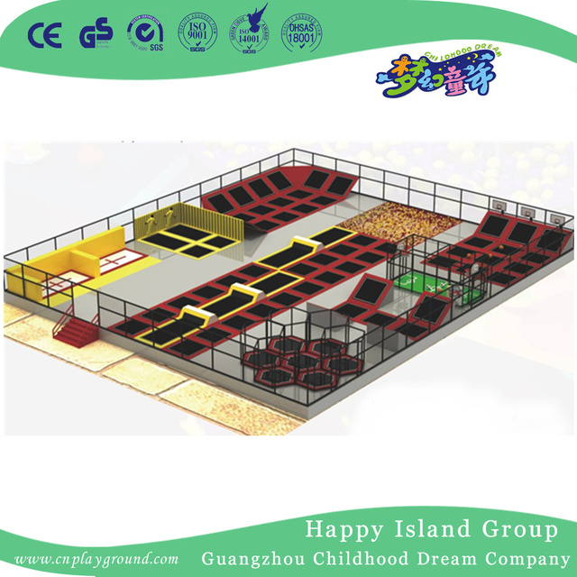 Indoor Large Scale Combination Trampoline Equipment For Kids Play (1922701)