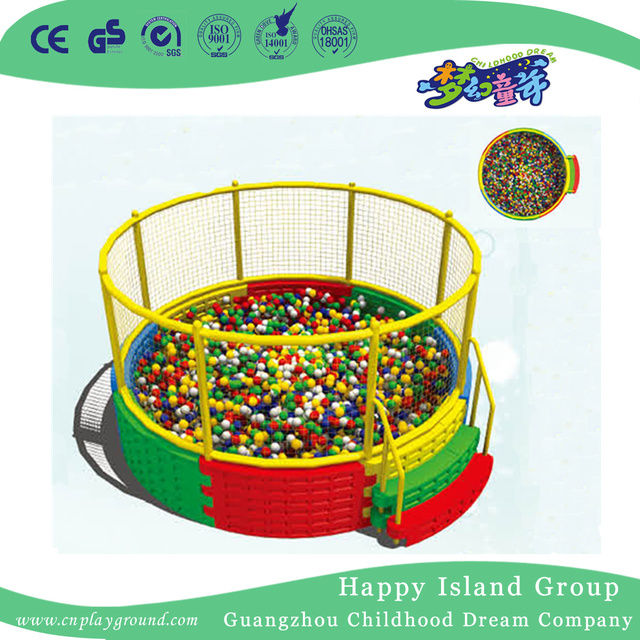Discount Large Ball Pool House With Rainbow Roof And Cartoon Images(HF-19902)