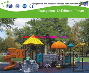 Outdoor Galvanized Steel Adventure Sevilla Playground with Plastic Slide Equipment (H13-10037)