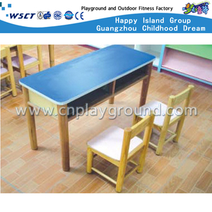 School Wooden Study Desk and Chair Set with Drawer (M11-07103)