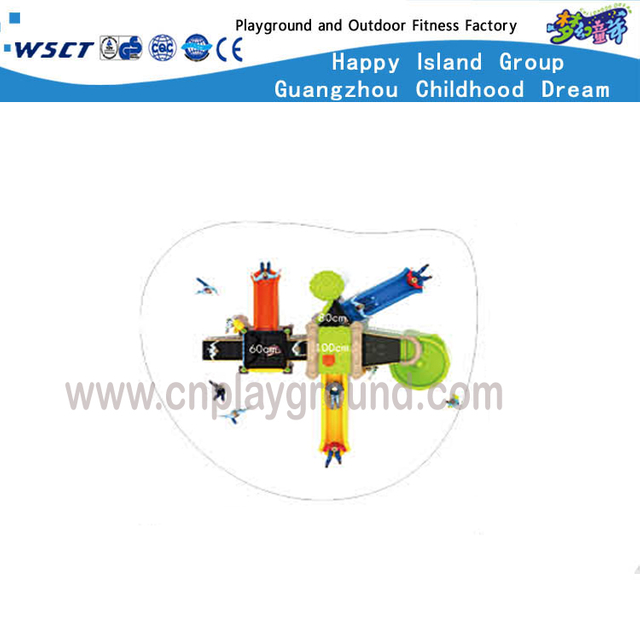 Outdoor Tree House Type Galvanized Steel Playground with Bee Animal Equipment (HF-16203) 