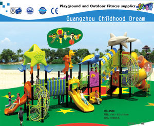  Outdoor Children Galvanized Steel Sea Breeze Playground with Ocean Animal (HC-8503)